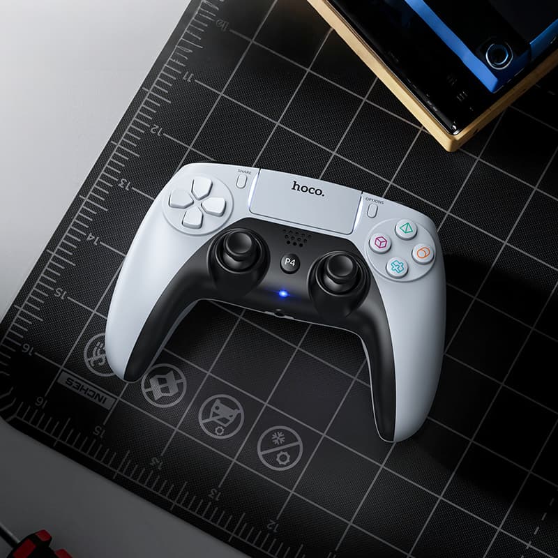 Геймпад беспроводной игровой контроллер Hoco GA1 Phoenix PS4 черно-белый