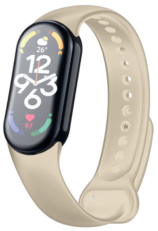 Ремешок для Mi Band 8/Mi Band 9 Red Line силикон бежевый
