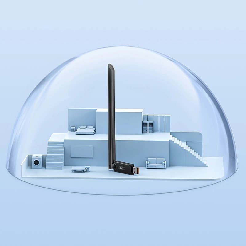 USB адаптер Wi-Fi Baseus BS-OH171 FastJoy 150MBPS черный (USB2.0 2.4ГГц до 150Мбит/с) B01317600111-00