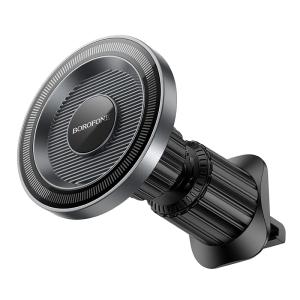 Автомобильный держатель для телефона Borofone BH122 4.5-7d магнитный в решетку вентиляции черный