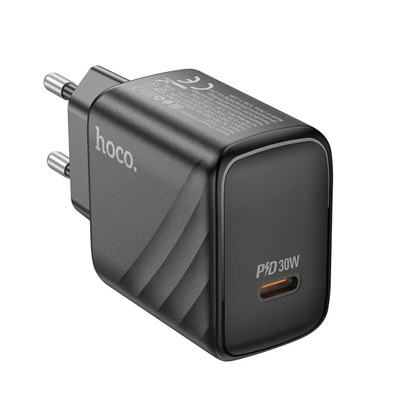 фото Сетевое зарядное устройство Адаптер Блок питания HOCO CS22A PD 30W Type-C USB-C черное