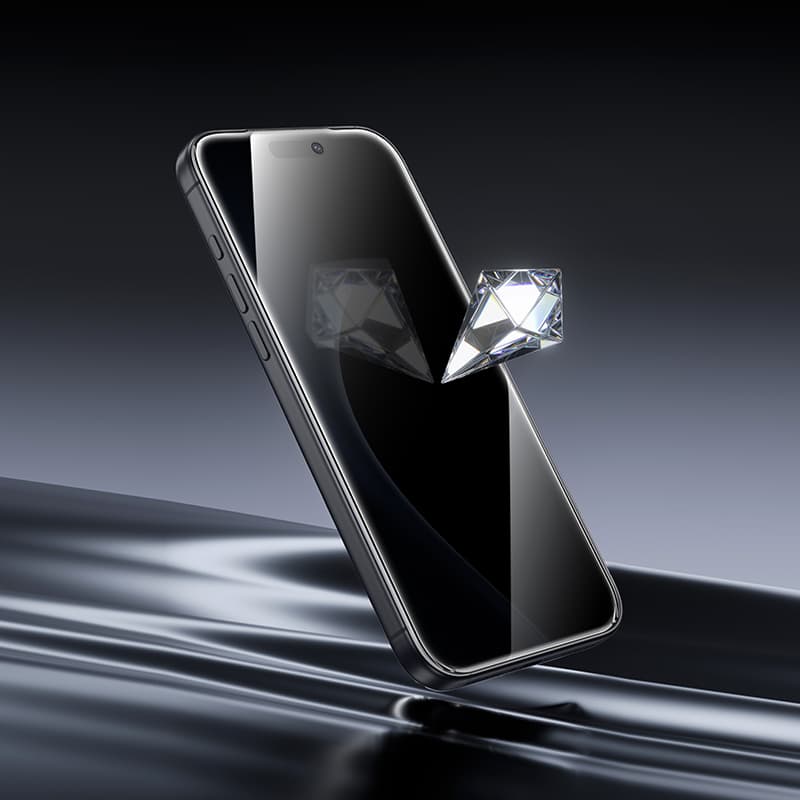фото Защитное стекло для iphone 17 Pro 6.3 HOCO A777 Plus антишпион 9D черное