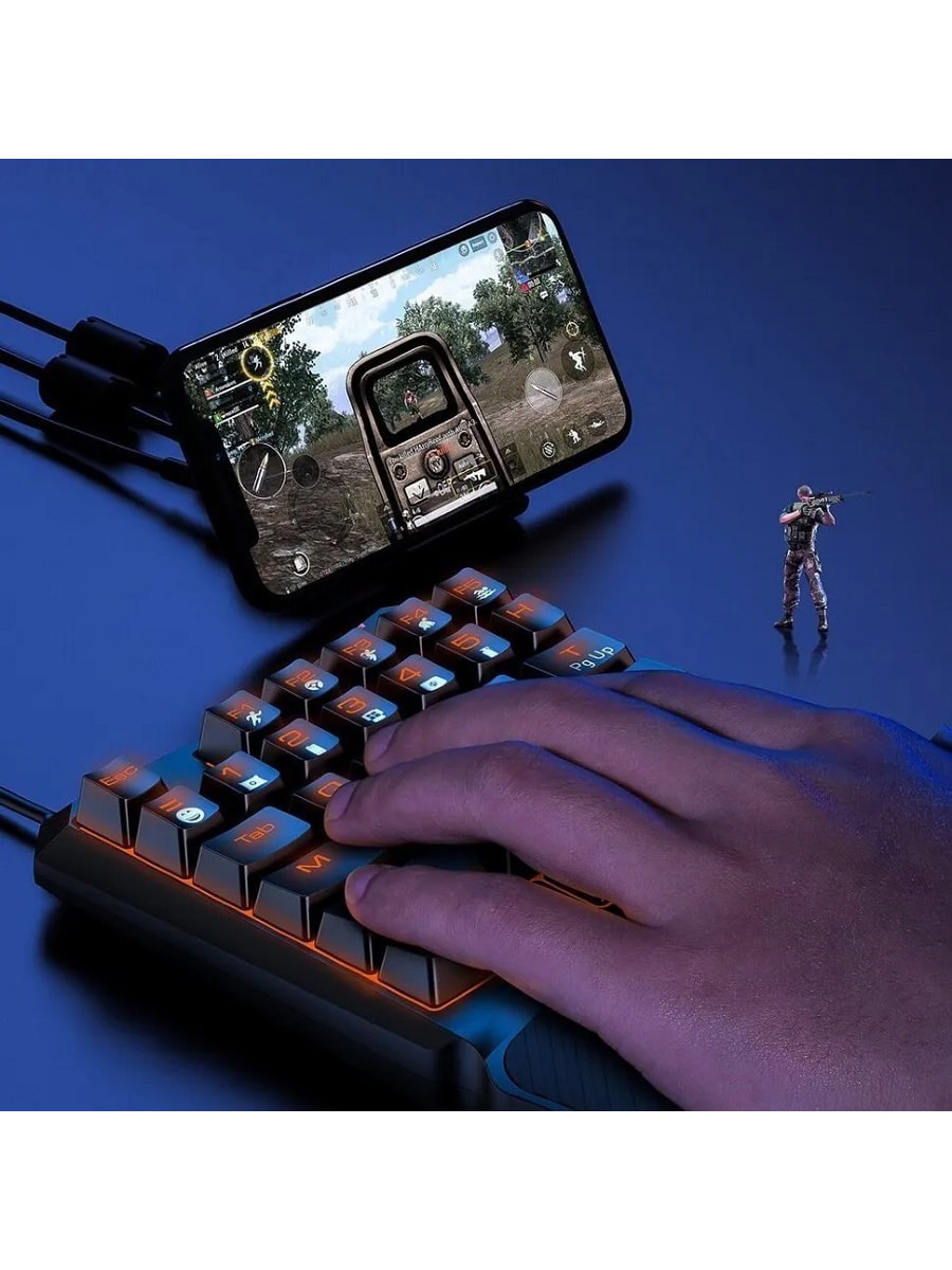 Мини-клавиатура проводная игровая Baseus Gamo GK01 черная GMGK01-01 Мини-клавиатура проводная игровая Baseus Gamo GK01 черная GMGK01-01
