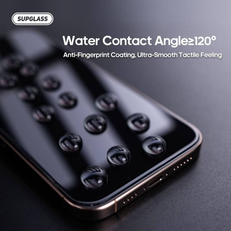 фото Защитное стекло для iphone 16 Pro Max 6.9/17 Pro Max 6.9 SupGlass SG-02 прозрачное полное покрытие