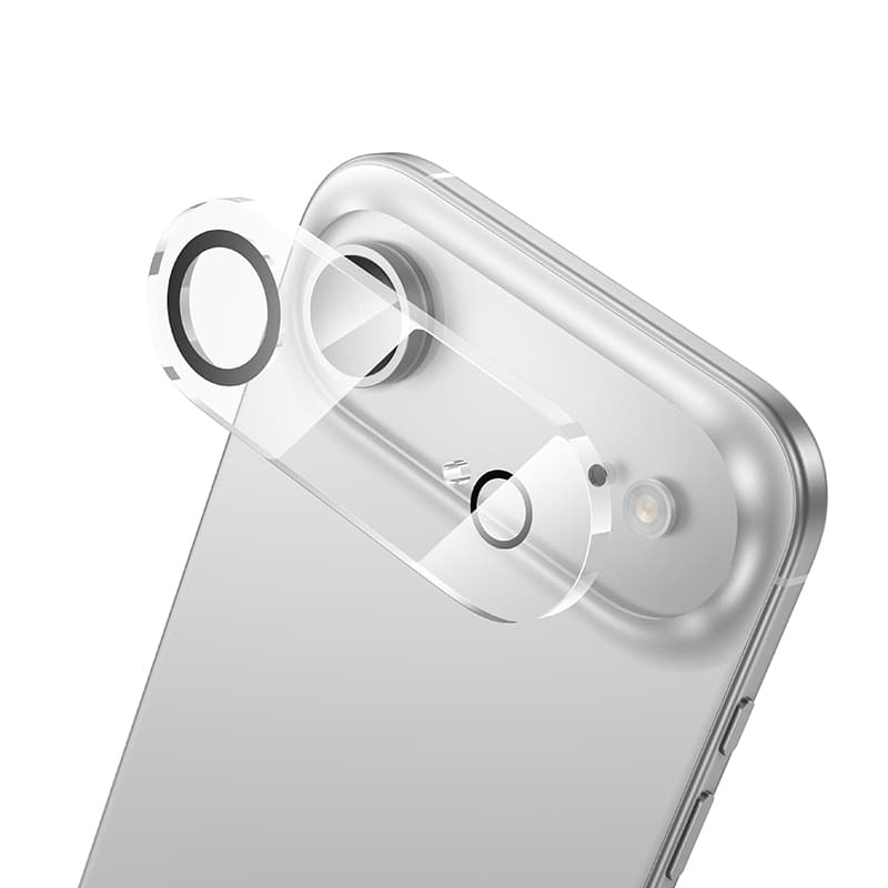 фото Защитное стекло на камеру для iphone 17 Air 6.5 HOCO G13 3D прозрачное с черной окантовкой тех пак