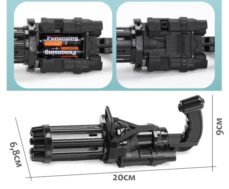 Пистолет генератор мыльных пузырей 