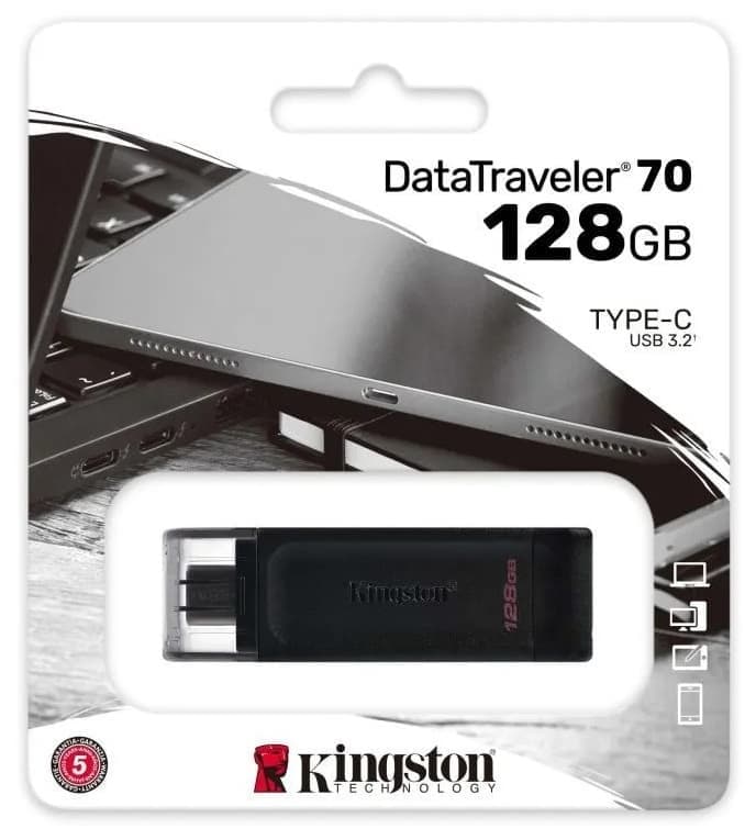Изображение Флеш-накопитель Kingston DT70 USB 3.0 Type-C USB 128Gb