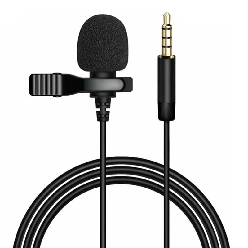 Микрофон петличный MIC-1 для Jack 3.5 1.3м черный