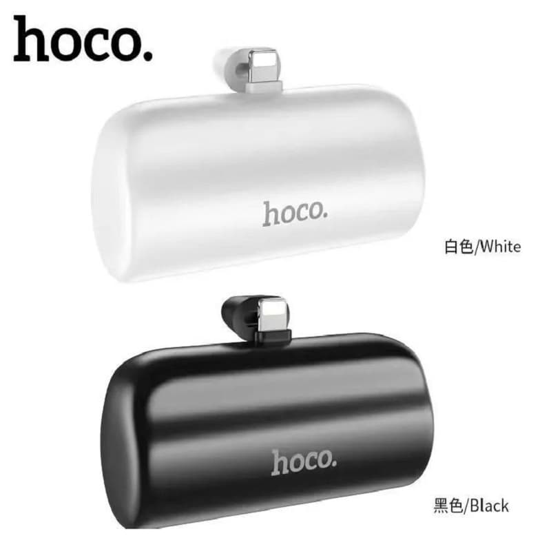 фото Внешний аккумулятор повербанк Power bank HOCO J106 Mini для iphone Lightning 5000mAh белый с подставкой