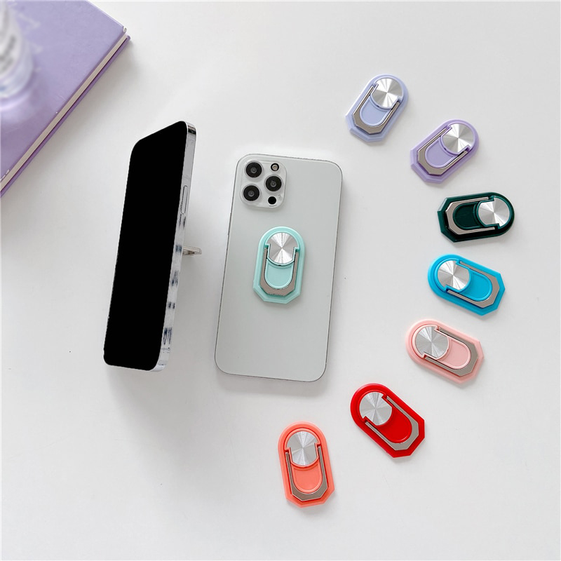 фото POPSOCKET попсокет для телефона прямоугольный с кольцом красный