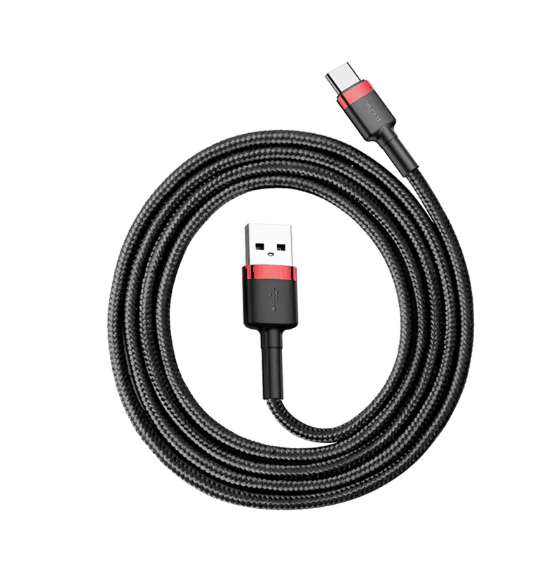 Кабель для зарядки Type-C USB Baseus Cafule CATKLF-C91 2A 2м черно-красный