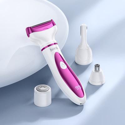 Триммер женский электробритва 4в1 HOCO HP80 для лица и тела розовый