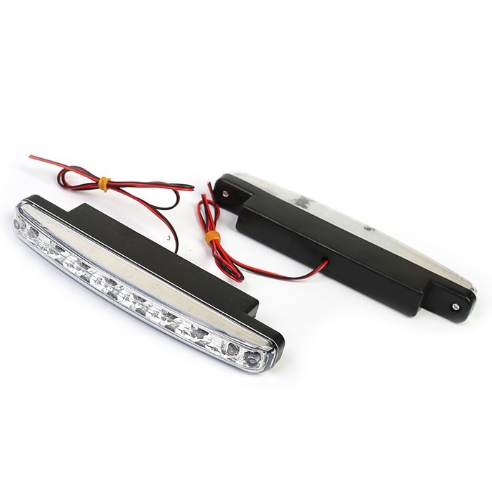 фото Дневные ходовые огни KS KS-0815 8 LED хром 155х42х16 мм набор 2шт 3328013