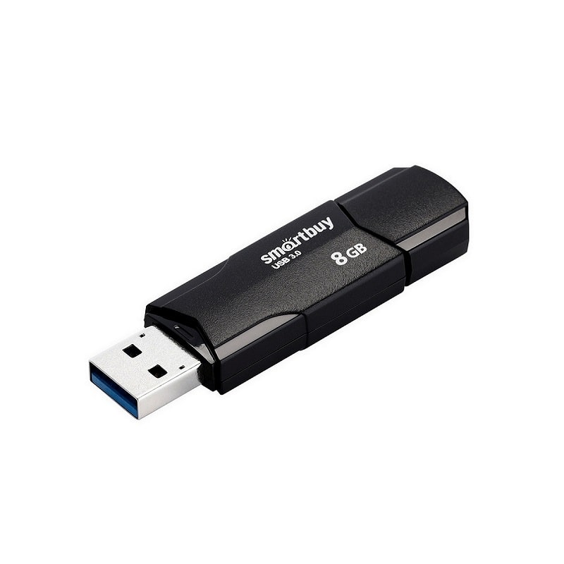 Изображение Флеш-накопитель Smartbuy Clue черная 8Gb