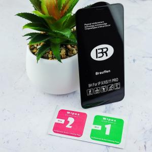 Защитное стекло для Xiaomi Redmi 13 Brauffen 5D черное (полностью на клею)