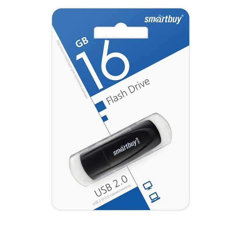 Изображение Флеш-накопитель Smartbuy Scout USB 3.0/3.1 черный 16Gb Изображение Флеш-накопитель Smartbuy Scout USB 3.0/3.1 черный 16Gb