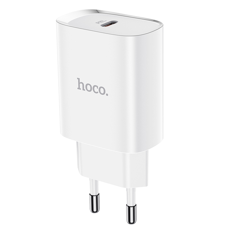 фото Сетевое зарядное устройство Адаптер Блок питания HOCO N14 PD 20W Type-C USB-C белое