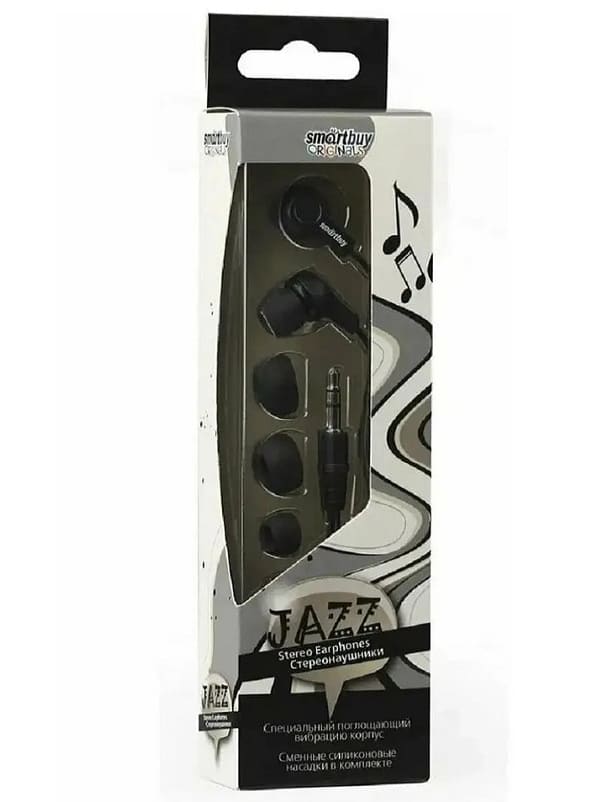 фото Наушники проводные Smartbuy JAZZ Jack 3.5mm черные