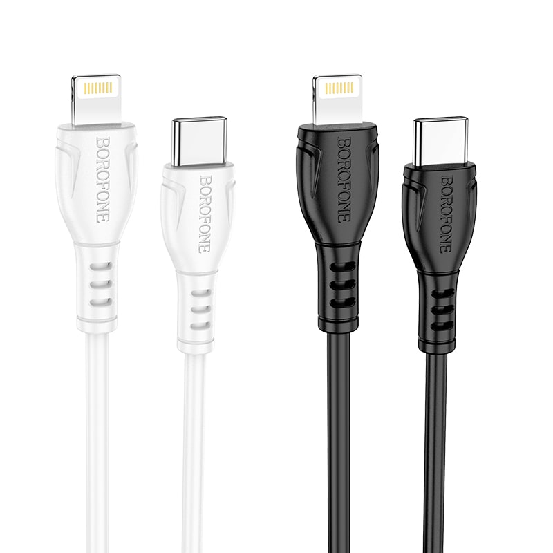 Кабель для зарядки iP Lightning to Type-C Borofone BX51 PD 12W белый