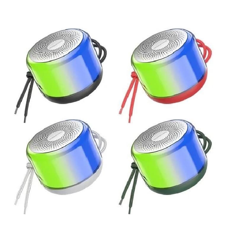 Колонка блютуз Borofone BR28 Joyful sports Colorful LED 600mAh красная