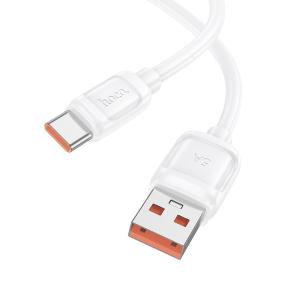Кабель для зарядки Type-C USB HOCO X115 100W 1м 5A белый