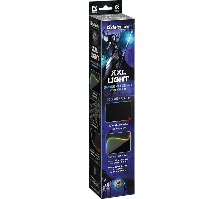Коврик для мыши DEFENDER XXL Light Подсветка 450x400x4mm Коврик для мыши DEFENDER XXL Light Подсветка 450x400x4mm