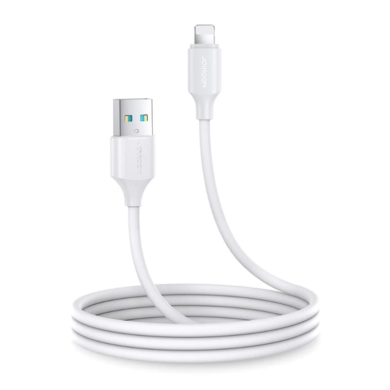 Кабель для зарядки iphone Lightning Joyroom S-A9 1м 3A белый Кабель для зарядки iphone Lightning Joyroom S-A9 1м 3A белый