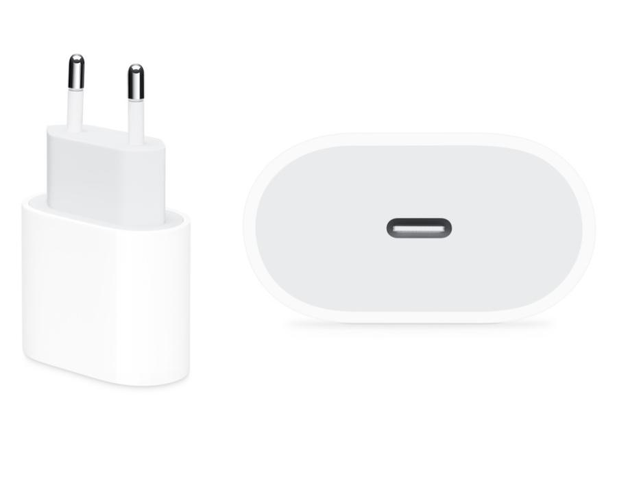 фото Сетевое зарядное устройство Адаптер Блок питания IP original Type-C USB-C 20W A2347 белое 