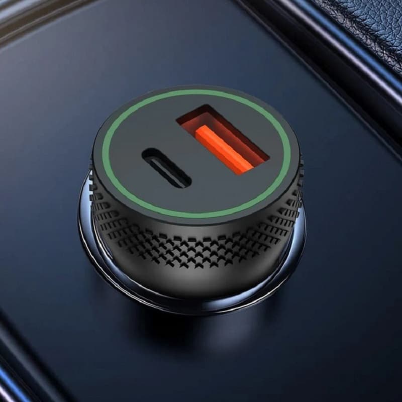 фото Автомобильное зарядное устройство xomobile CC33 PD 18W+QC3.0 / Type-C USB-C+USB черное