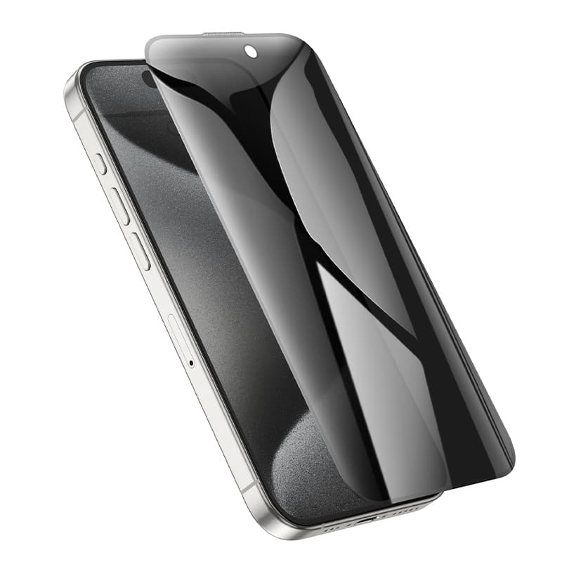 фото Защитное стекло для iphone 15 Pro 6.1 HOCO A38 антишпион 360 0.25mm черное