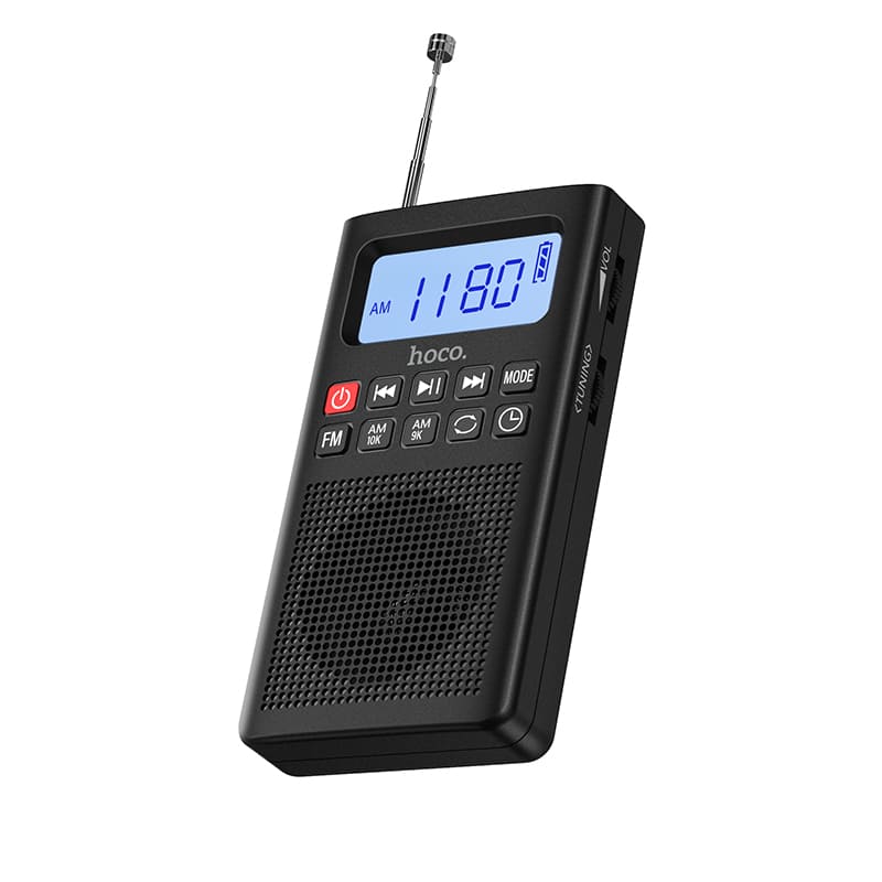 Радиоприемник портативный 3в1 HOCO HI51 BT V5.3 AM+FM+MP3 черный