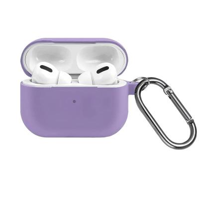 Чехол для наушников  Pro 2 с карабином силикон сиреневый