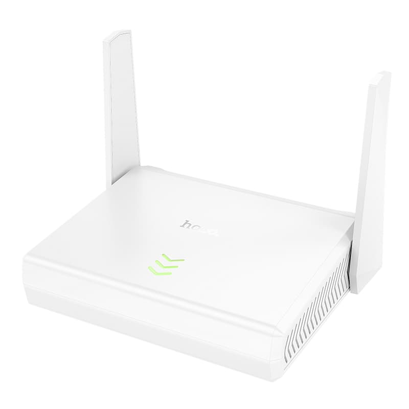 Проводной WiFi Роутер мини Hoco HI36 Wi-Fi4 2.4ГГц 300Мбит/с белый