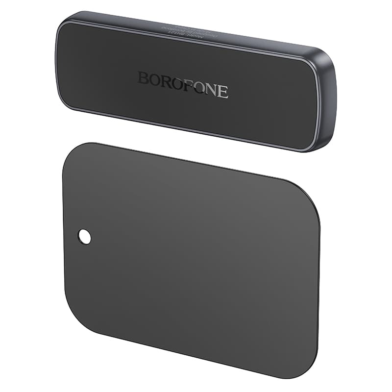 фото Автомобильный держатель для телефона Borofone BH121 магнитный на панель черно-серый