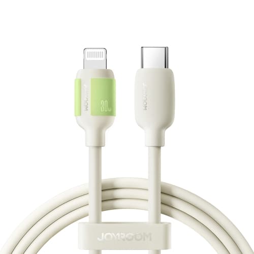 Кабель для зарядки iP Lightning to Type-C Joyroom S-A53 PD 30W 2м жидкий силикон бежевый Кабель для зарядки iP Lightning to Type-C Joyroom S-A53 PD 30W 2м жидкий силикон бежевый