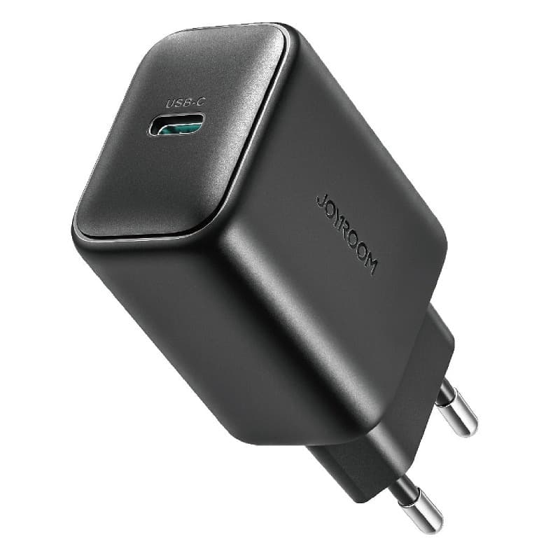 Изображение Сетевое зарядное устройство + кабель Type-C to Type-C Joyroom JR-TCF23EU PD25W Type-C USB-C черный фото Сетевое зарядное устройство + кабель Type-C to Type-C Joyroom JR-TCF23EU PD25W Type-C USB-C черный