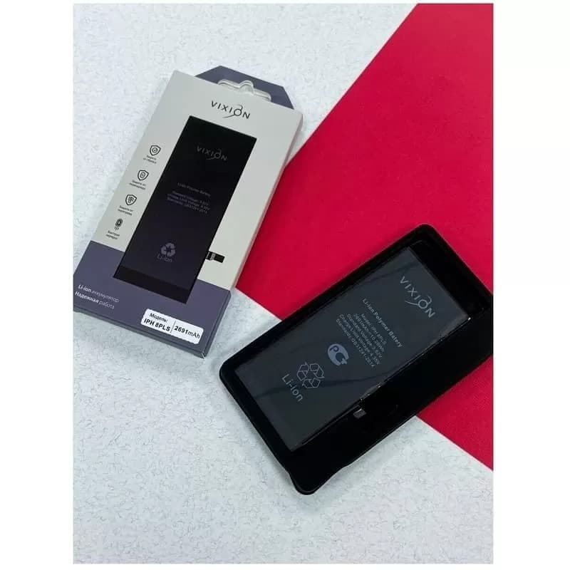 Изображение Аккумулятор для iphone 8 1821mAh Vixion с монтажным скотчем фото Аккумулятор для iphone 8 1821mAh Vixion с монтажным скотчем