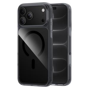 Чехол накладка для iphone 17 Pro Max/18 Pro Max 6.9 HOCO Shadow силикон+пластик с магнитом черный матовый бампер прозрачная