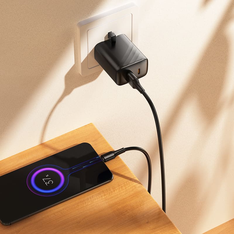 Кабель для зарядки Micro USB HOCO X120 2.4A 1м силиконовый белый