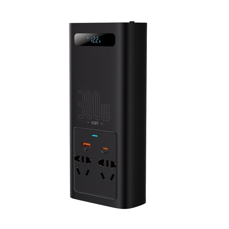 фото Автомобильный инвертор Baseus IGBT Power Inverter 300W 220V CN/EU черный CGNB010101