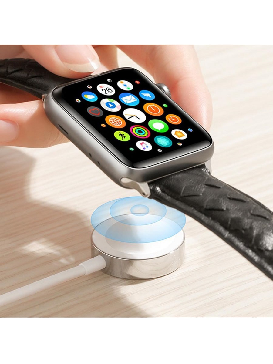 Магнитное зарядное устройство кабель для часов Apple Watch Joyroom S-IW001S в USB-A 1.2м белое