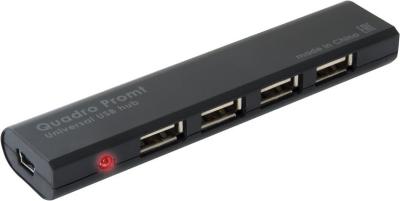 Разветвитель адаптер переходник USB HUB Хаб DEFENDER Quadro Promt 4 порта USB 2.0 черный