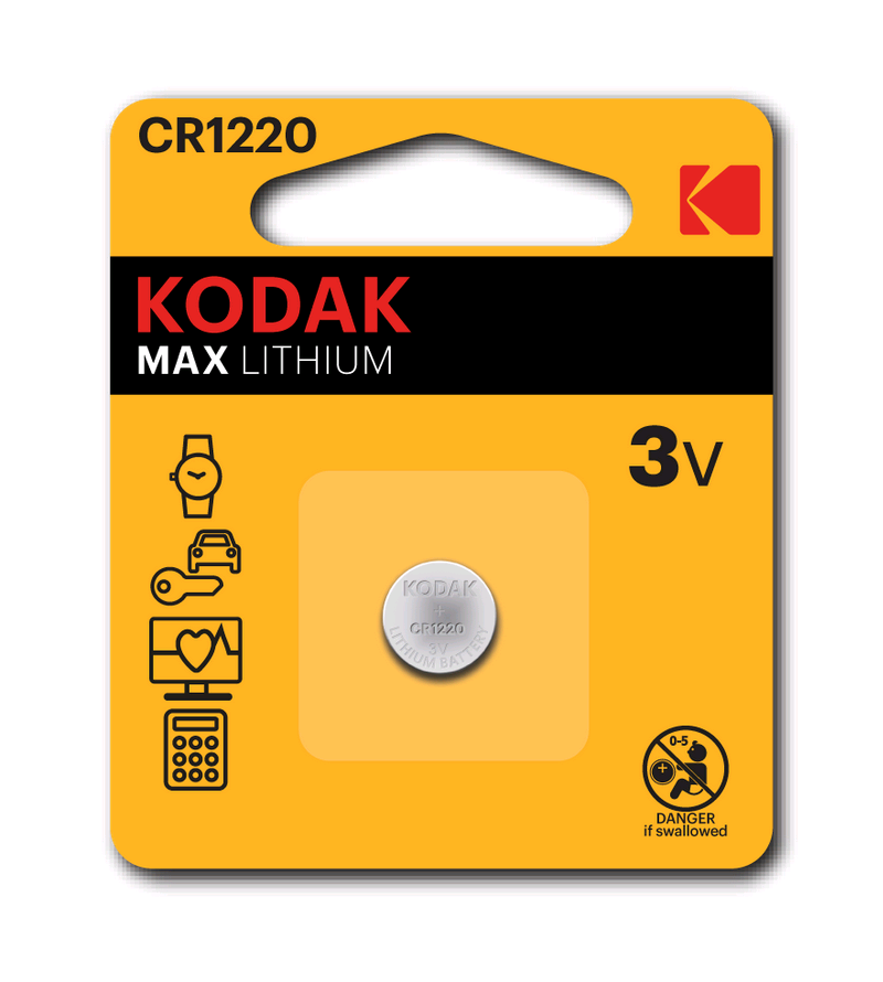 Батарейка Kodak литиевая CR1220-1BL Max Lithium