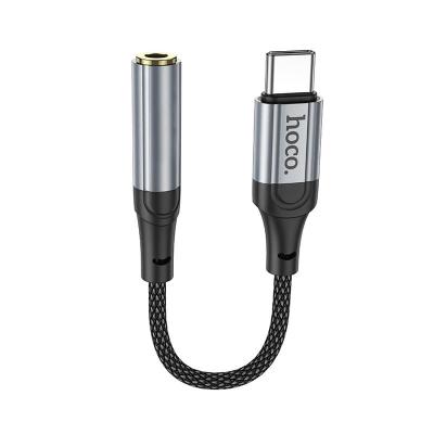Аудио адаптер переходник для наушников с Type-C USB-C на Jack 3.5 Hoco LS36 12см черный Аудио адаптер переходник для наушников с Type-C USB-C на Jack 3.5 Hoco LS36 12см черный