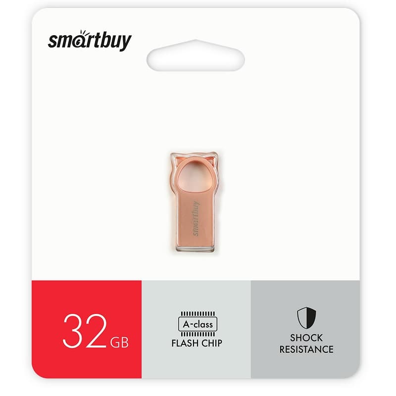 Изображение Флеш-накопитель Smartbuy MC5 Metal Kitty розовый 32Gb