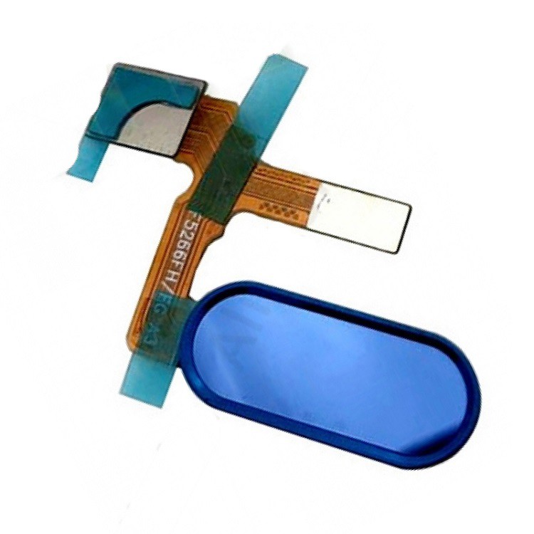 Шлейф для Huawei Honor 9 на кнопку HOME в сборе синий