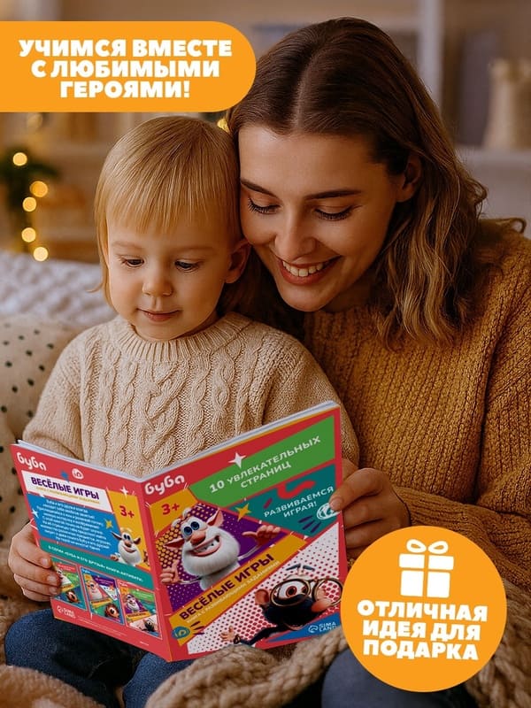 Игровой набор с проектором Буба 24 цветные картинки и 3 развивающие книги желтый SimaLand