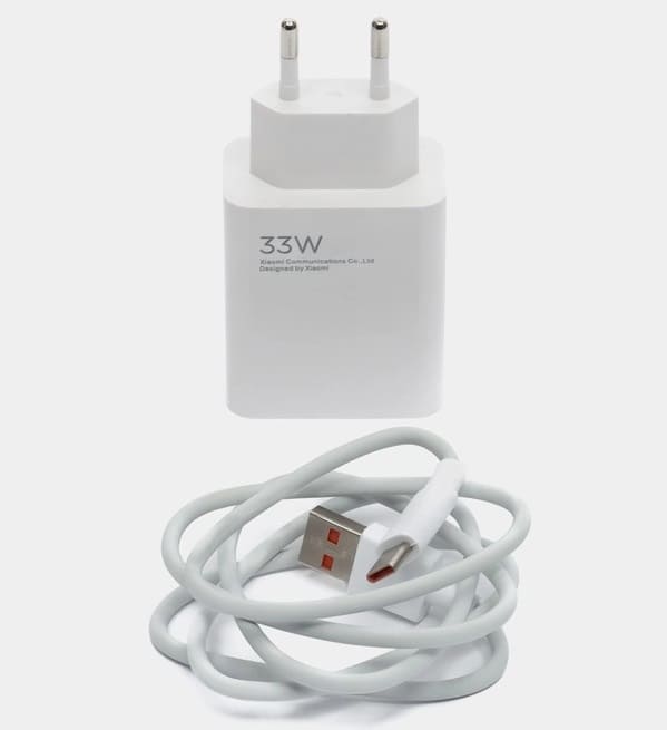 фото Сетевое зарядное устройство + кабель Type-C A14 USB-A 33W 1м белый