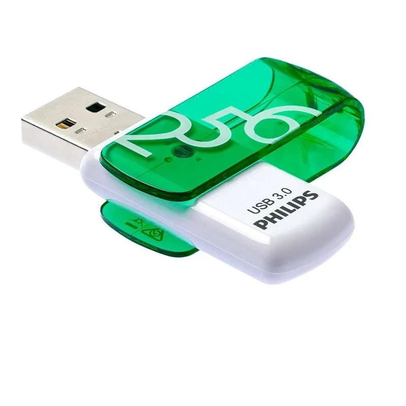 Изображение Флеш-накопитель Philips VIVID USB 3.0 пластик белый зеленый 256Gb
