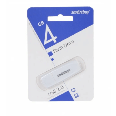 Флеш-накопитель Smartbuy Scout белый 4Gb